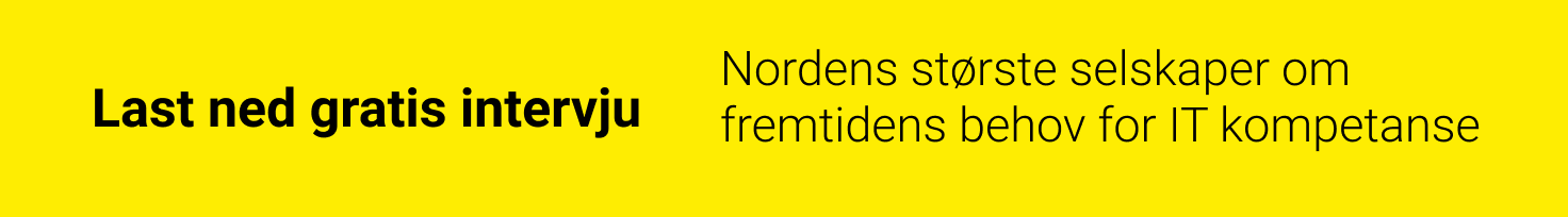 Last ned gratis intervju med noen av nordens største selskaper